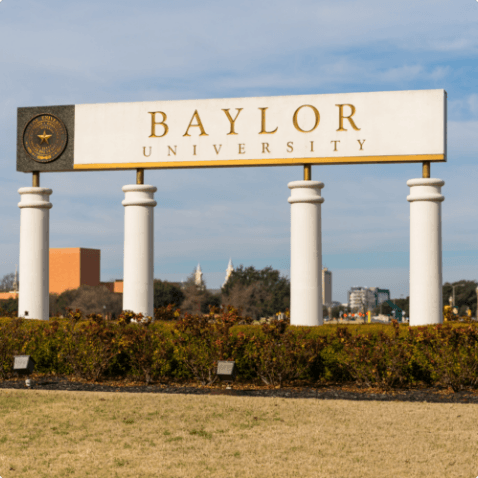 Baylor University sign